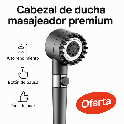 Cabezal de Ducha Masajeador Premium