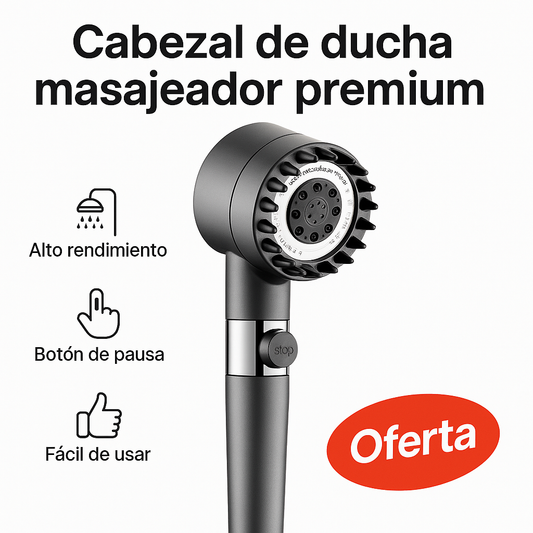 Cabezal de Ducha Masajeador Premium